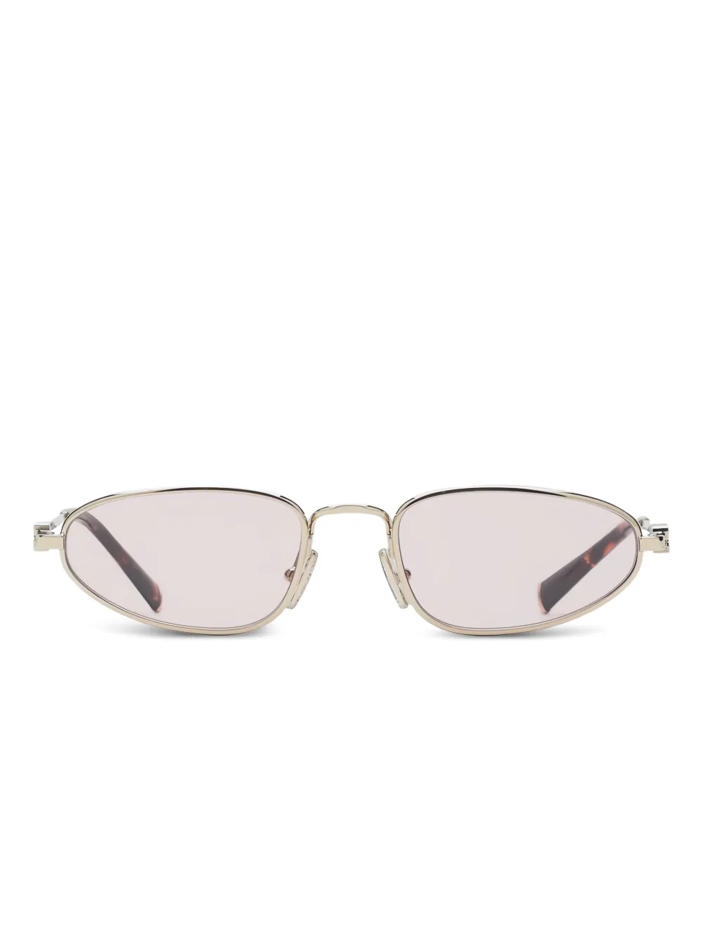 Miu Eyewear Zonnebril met ovaal montuur Roze