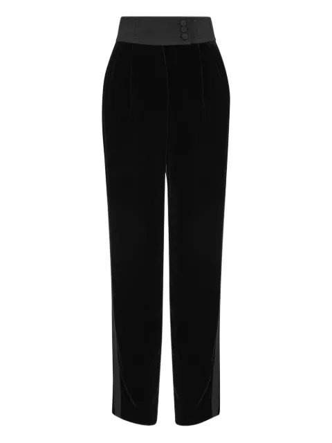Giorgio Armani velvet-finish trousers