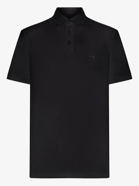 Giorgio Armani logo-embroidered polo shirt