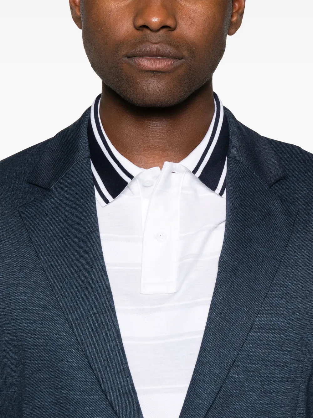 BOSS Blazer met enkele rij knopen Blauw