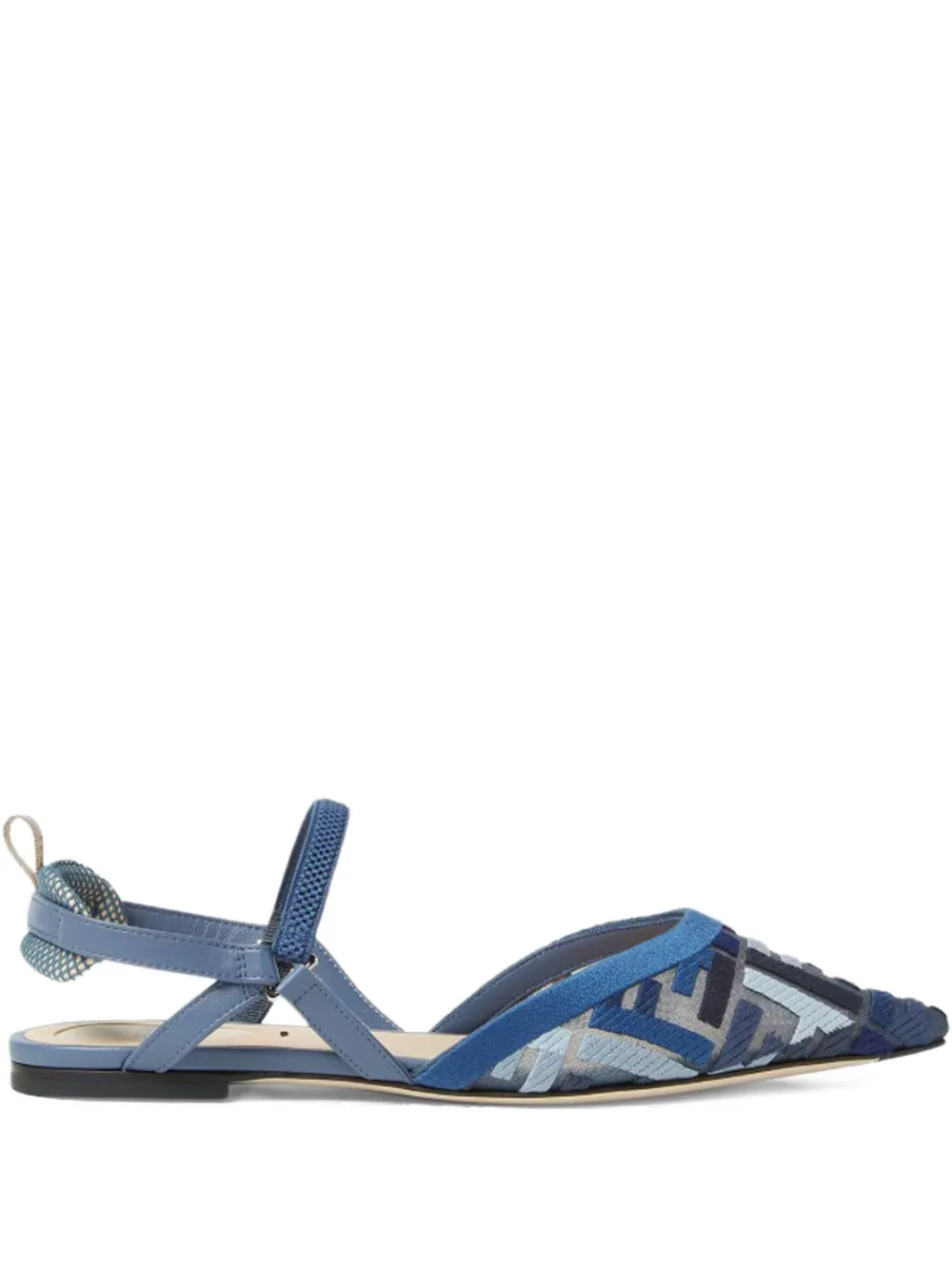 FENDI Colibri Lite slingback sandals Blue