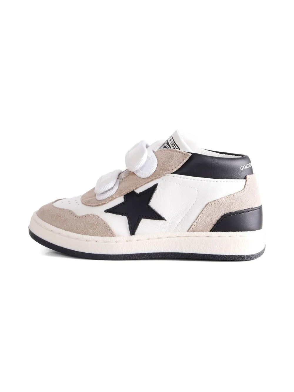 Golden Goose Kids June star-embellished strap sneakers White