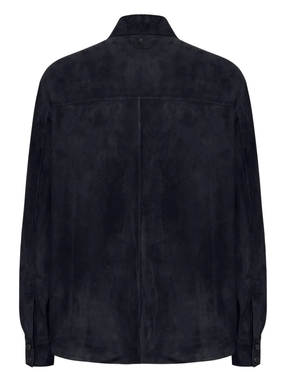 Salvatore Santoro Suède shirtjack Blauw