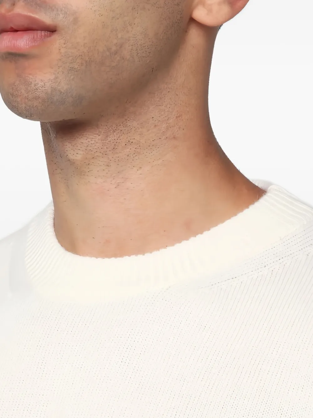 Roberto Collina Trui met ronde hals Wit