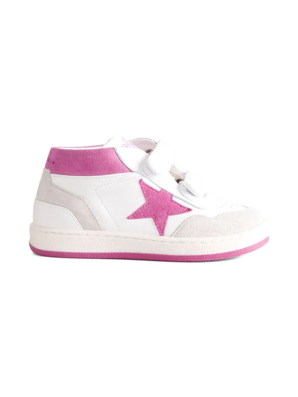 Golden Goose Kids leather sneakers White