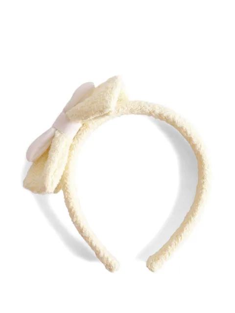 Self-Portrait Kids bouclé bow-detail headband 