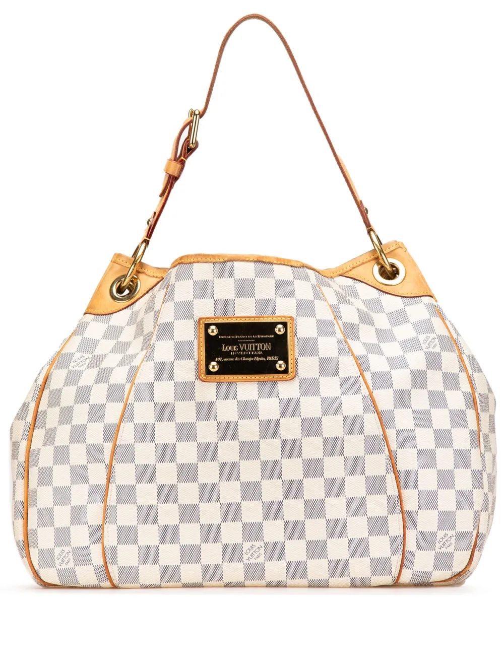 Louis Vuitton Pre-Owned 2009 ダミエ アズール ガリエラ PM ショルダーバッグ - ホワイト Louis Vuitton Pre-Owned 2009 ダミエ アズール ガリエラ PM ショルダーバッグ - ホワイト