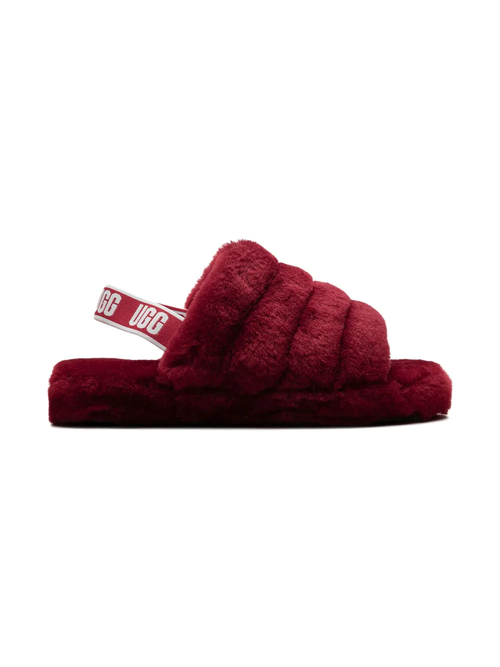 UGG Kids Fluff Yeah サンダル - レッド UGG Kids Fluff Yeah サンダル - レッド