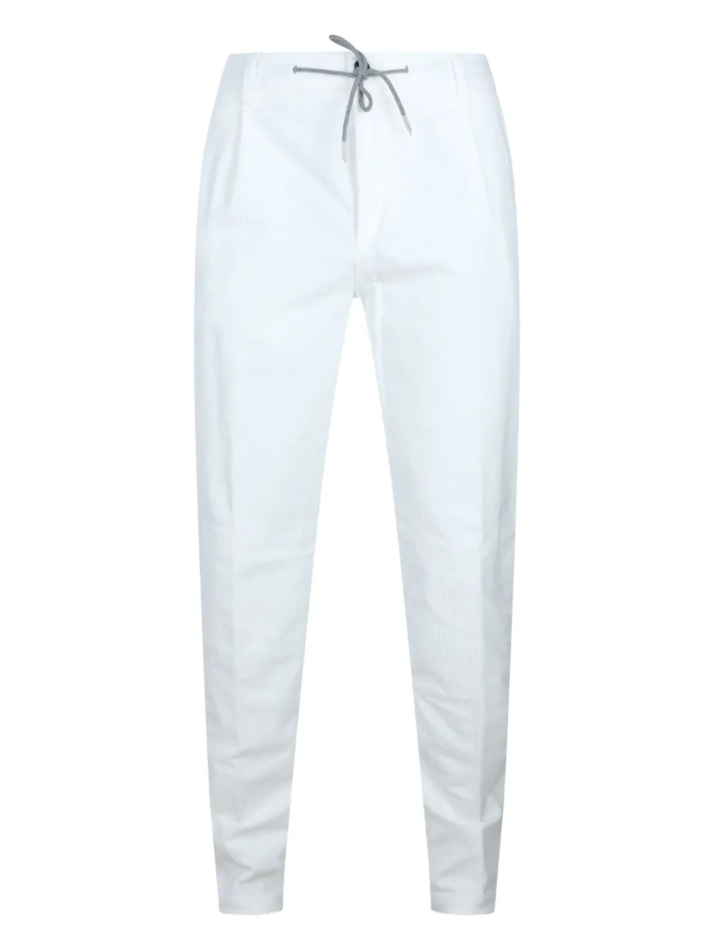 Eleventy pleated drawstring trousers Wit