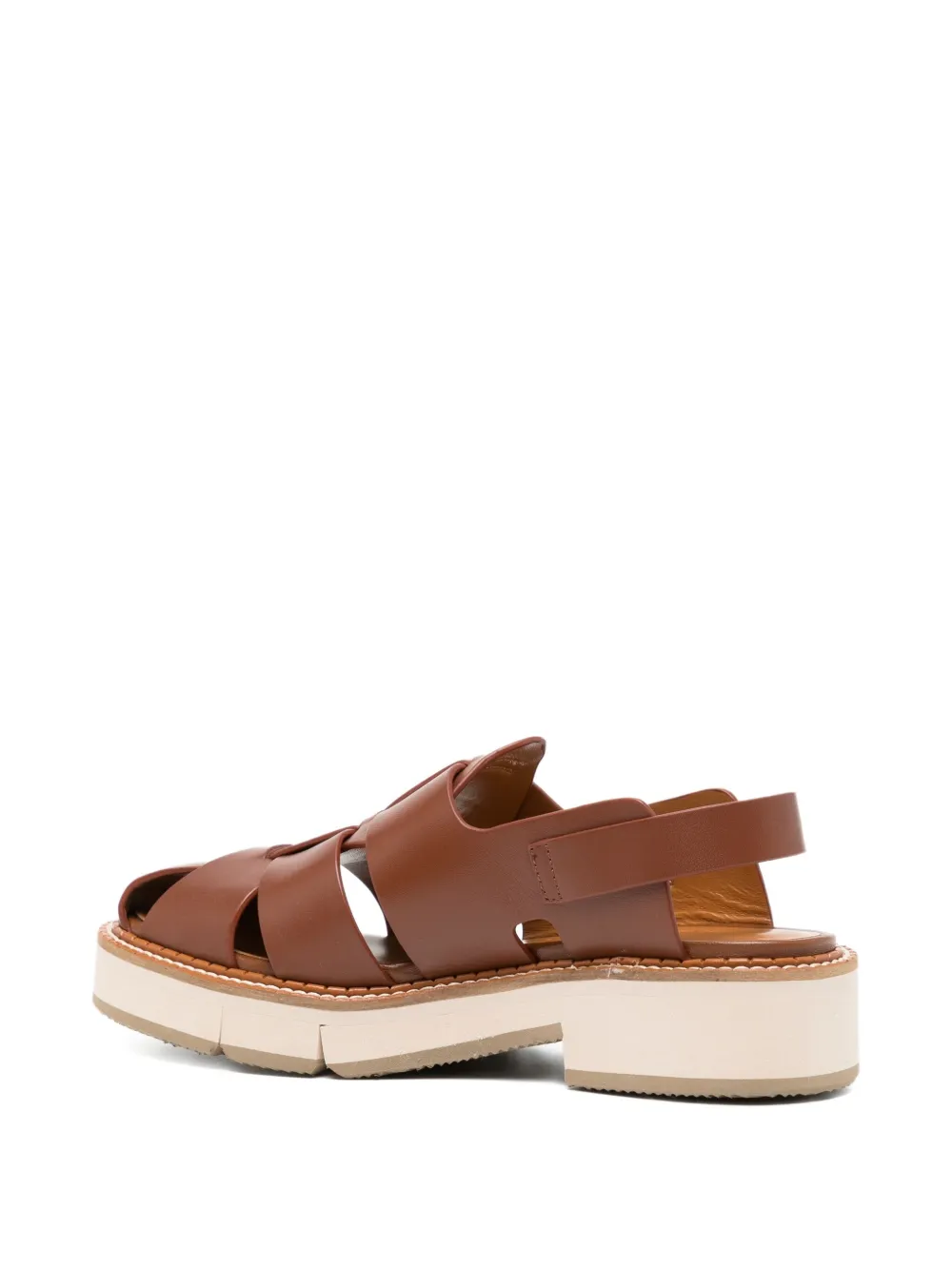 Clergerie buckle-fastening platform pumps Brown