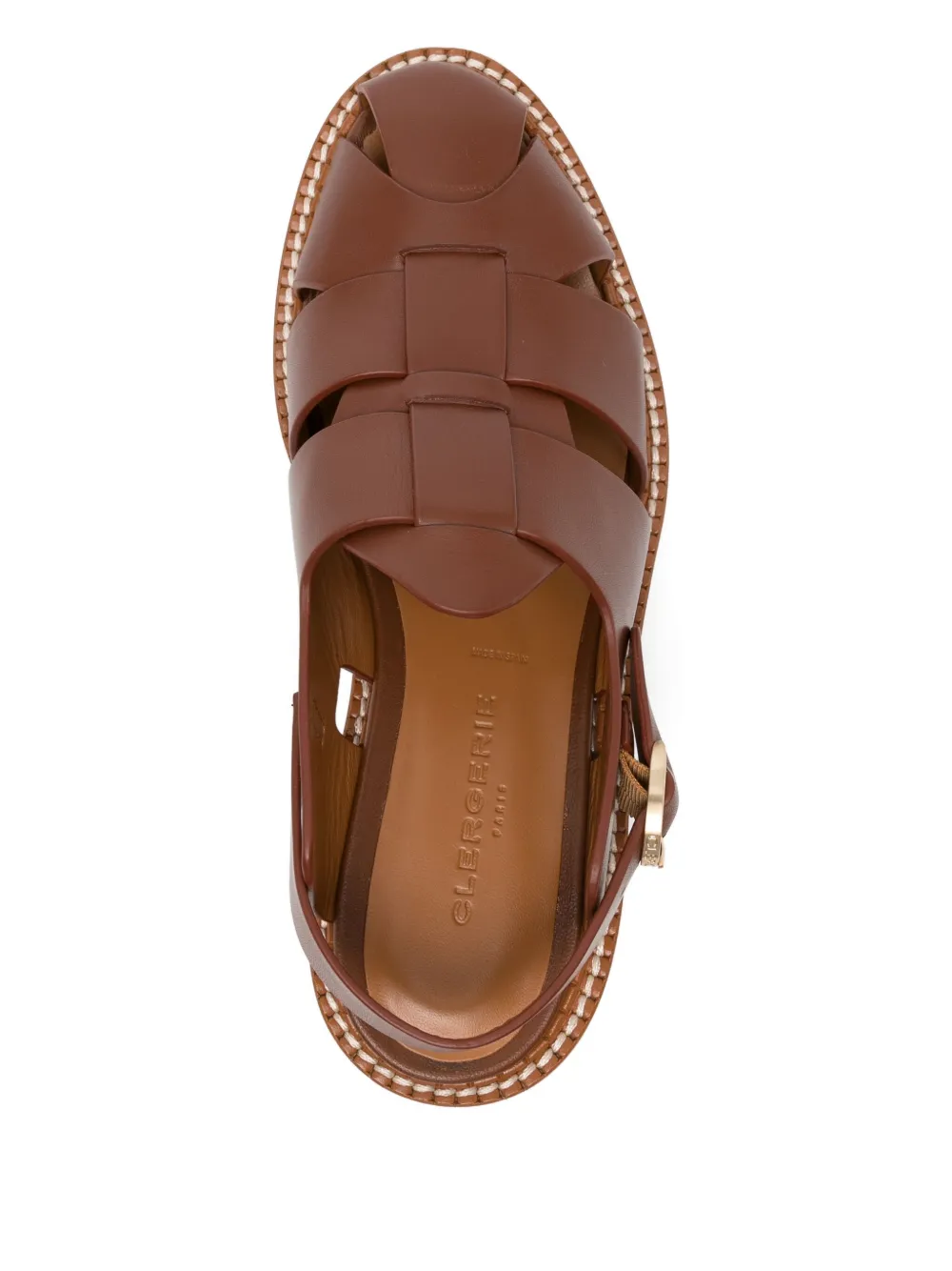 Clergerie buckle-fastening platform pumps Brown