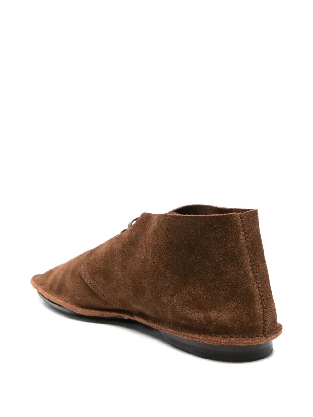 Saint Laurent Valentin suede boots Brown