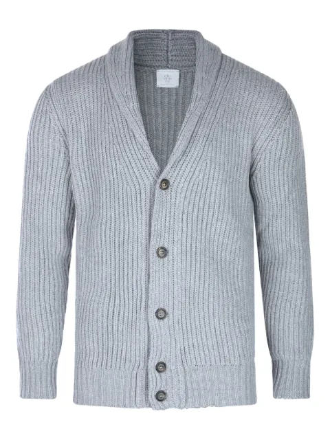 Eleventy ribbed shawl-collar cardigan