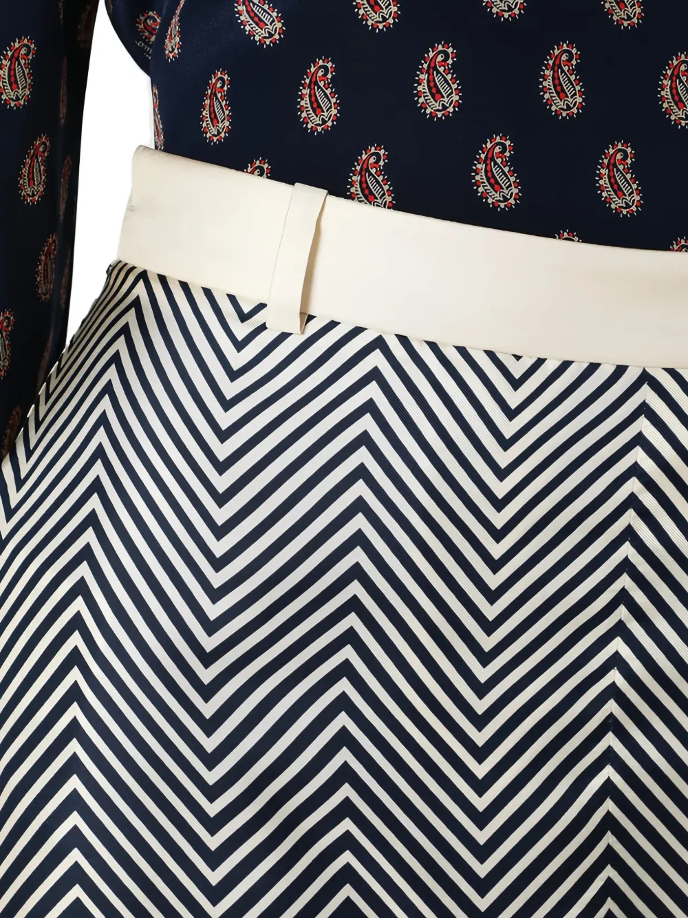 Valentino Garavani Zijden midi-rok met plooien Wit