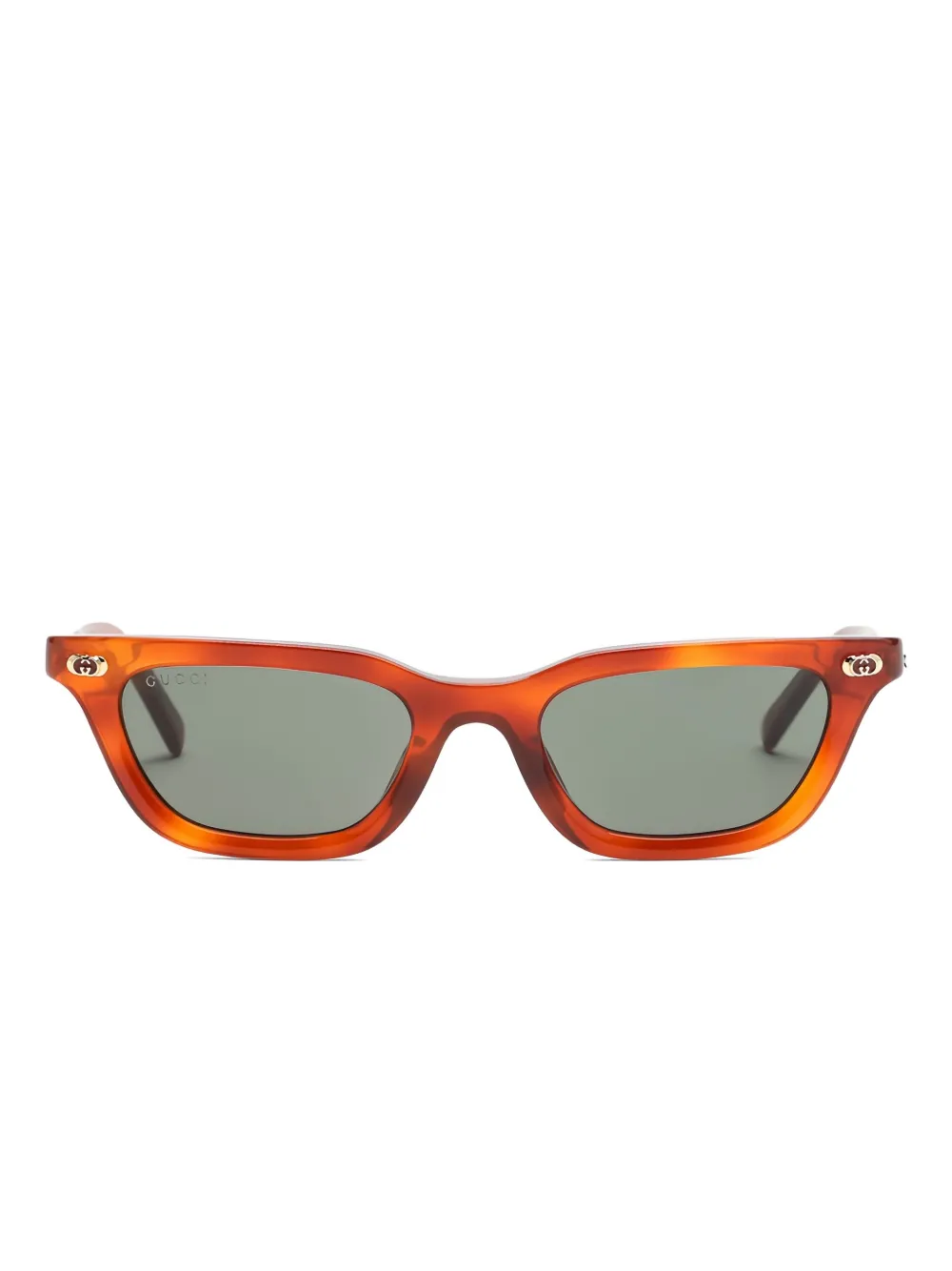 Gucci Eyewear Occhiali da sole rettangolari - Arancione