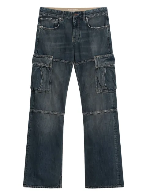 Balenciaga logo-patch jeans