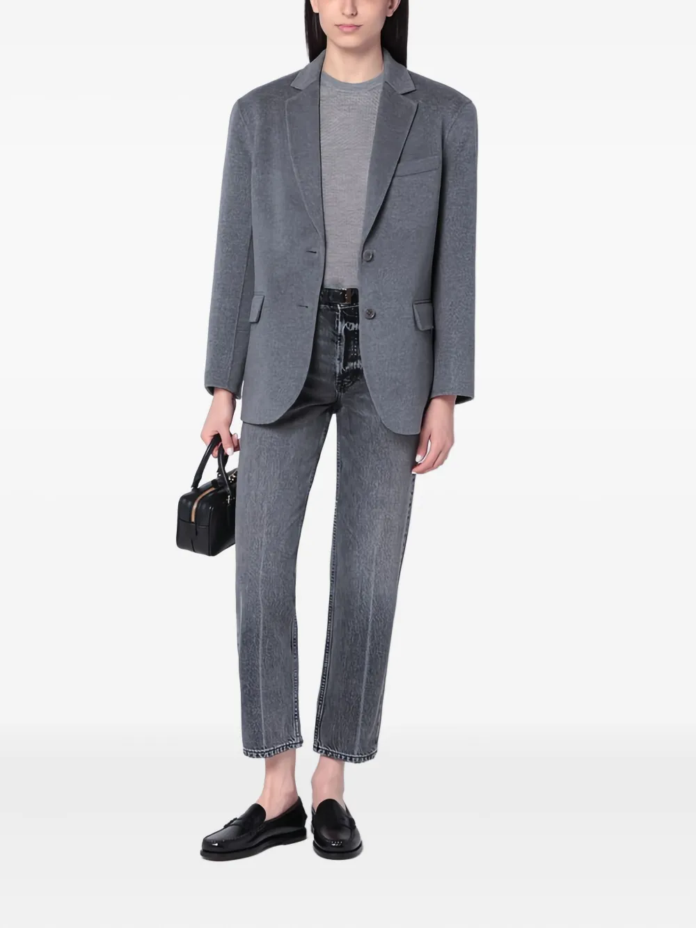 ANINE BING Katoenen jeans - Grijs