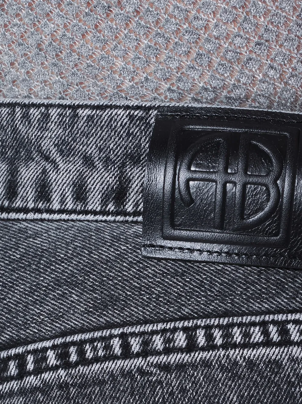 Anine Bing Cotton Jeans In Gray