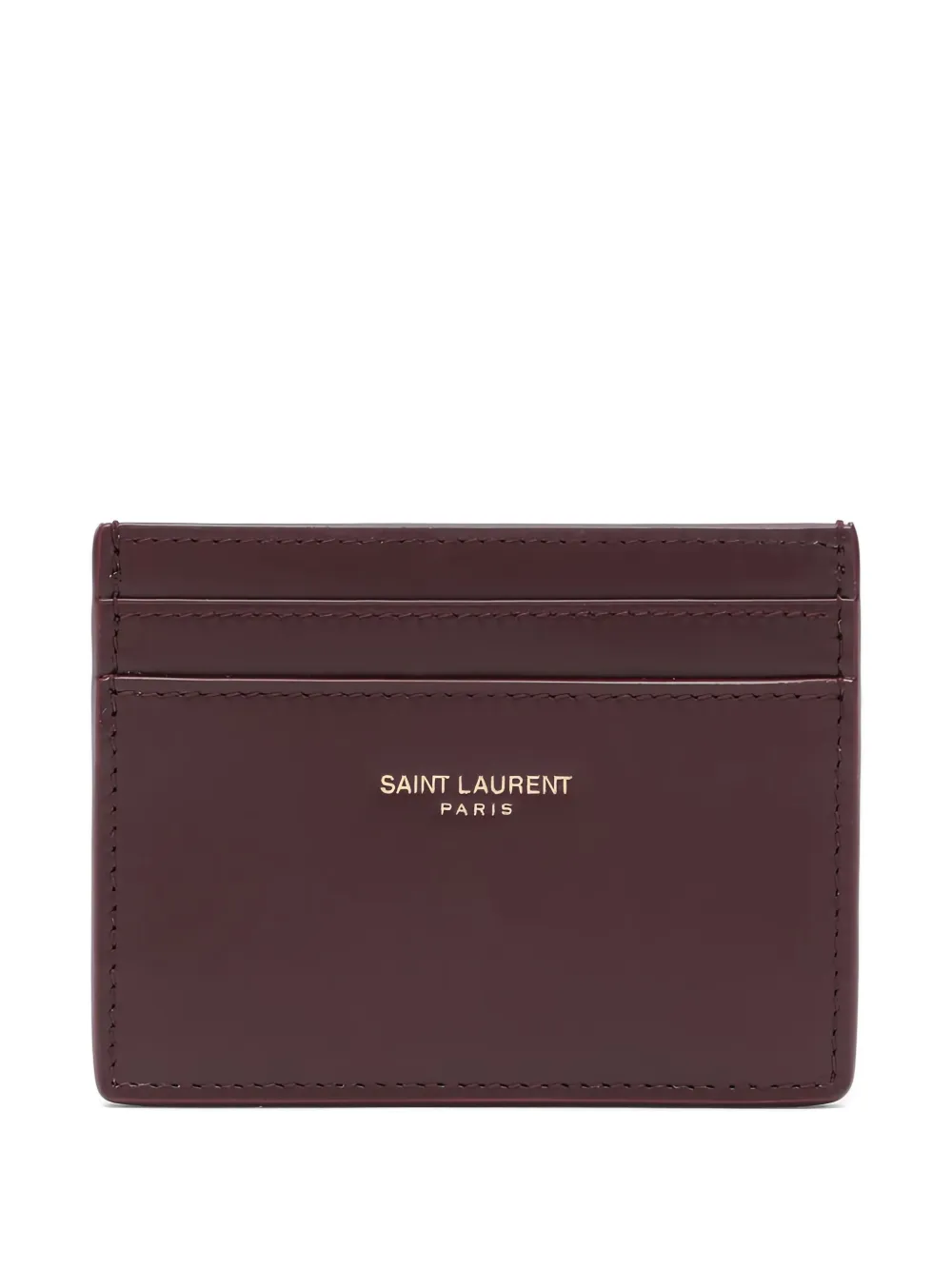 Saint Laurent Leren pasjeshouder Rood