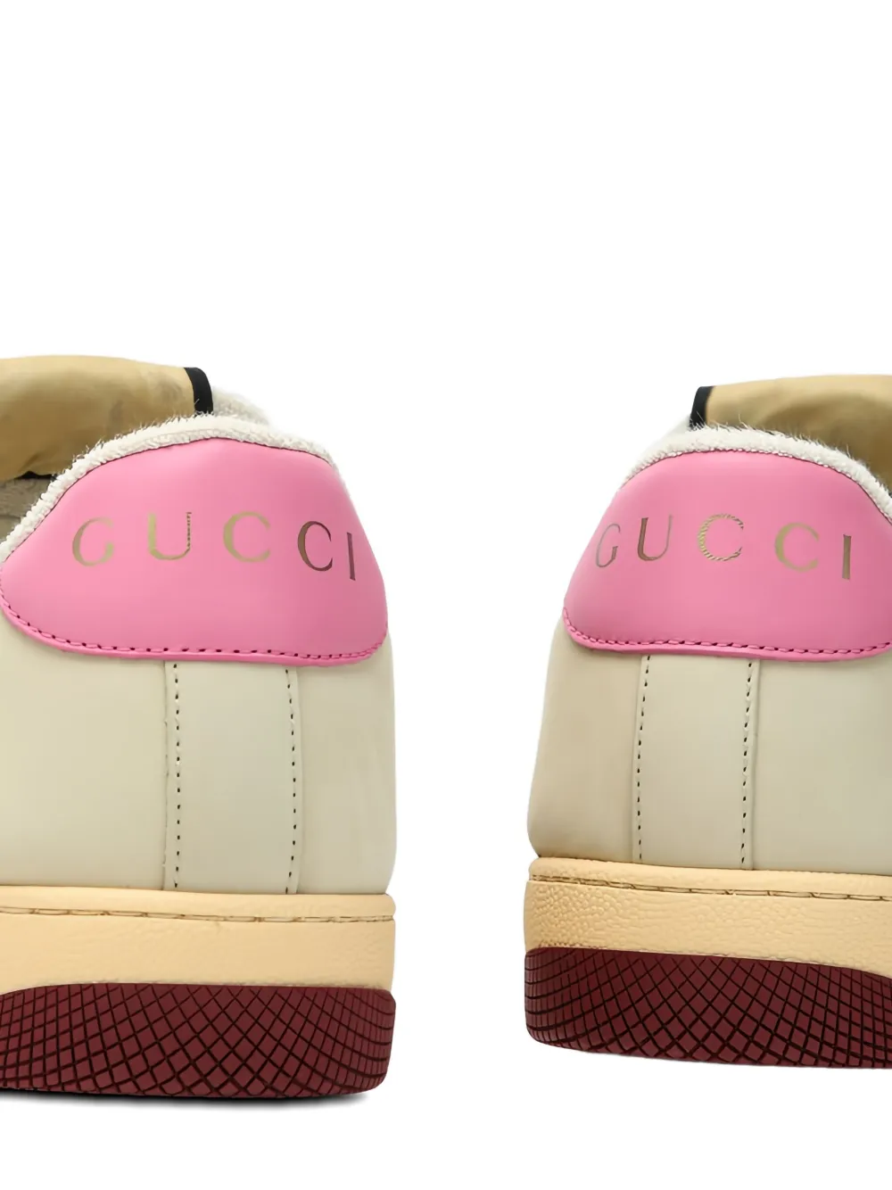 Gucci Screener GG sneakers met borduurwerk Beige