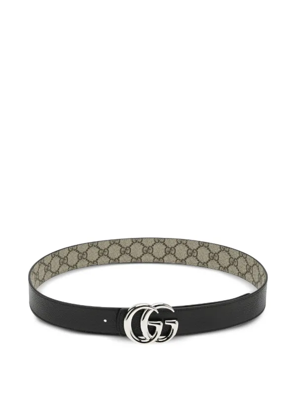 GUCCI GGパターン レザー ベルト Gucci GGパターン リバーシブル レザーベルト | ニュートラル