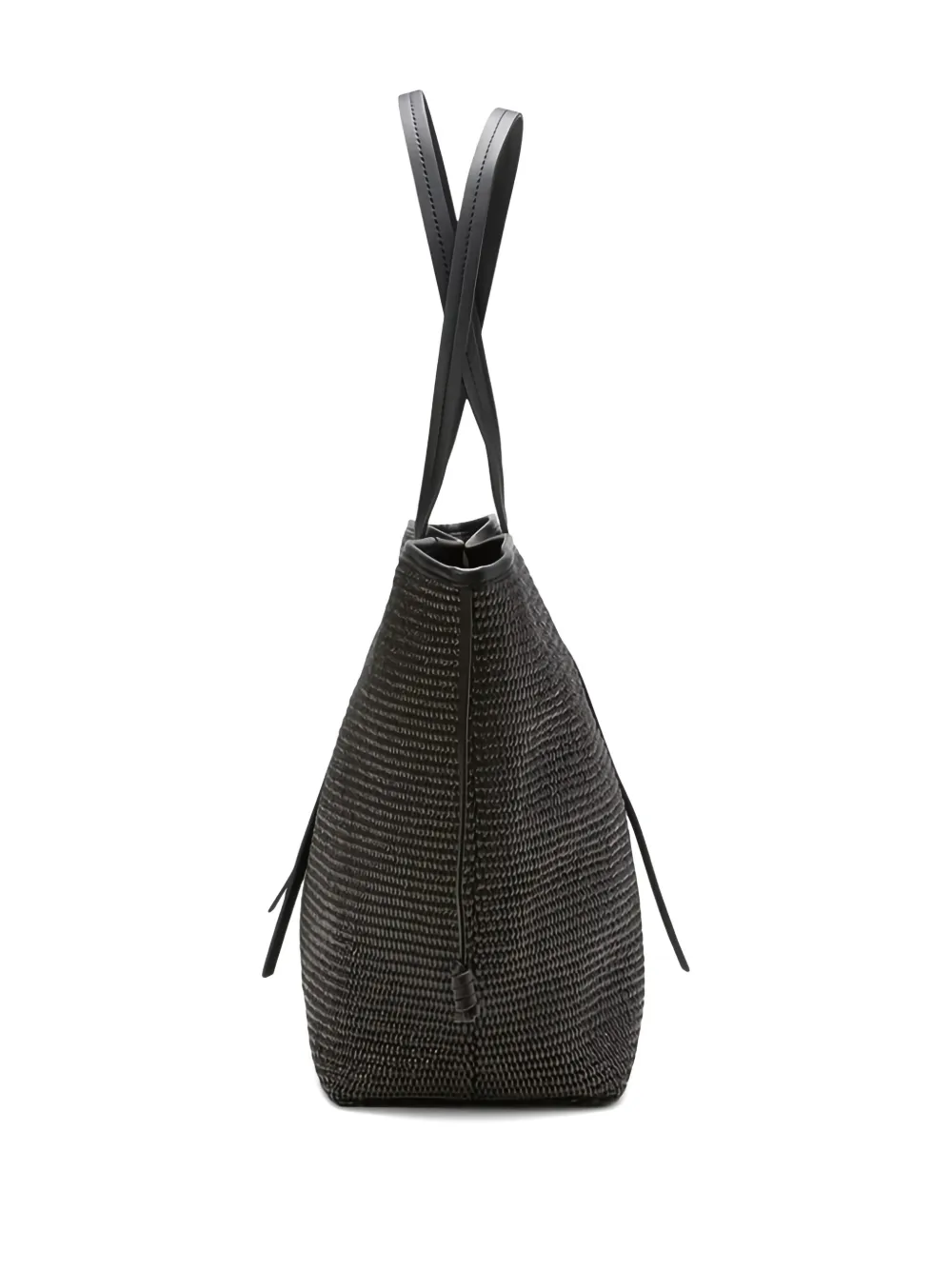 Marc O'Polo Seija woven tote bag - Zwart