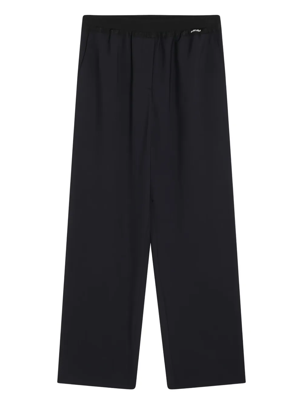 Miu Broek met logopatch Blauw
