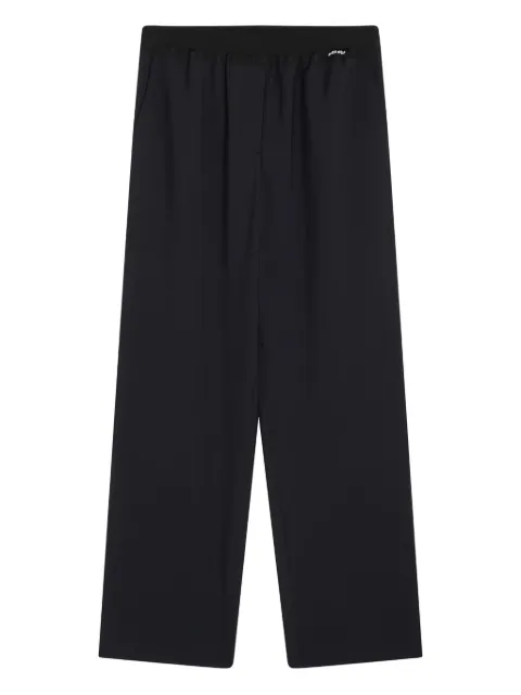 Miu Miu logo-patch trousers