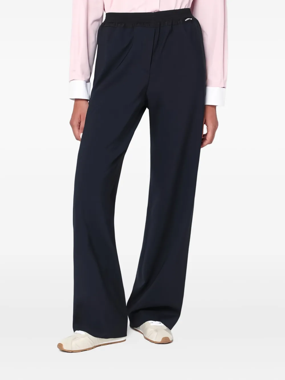 Miu Broek met logopatch Blauw