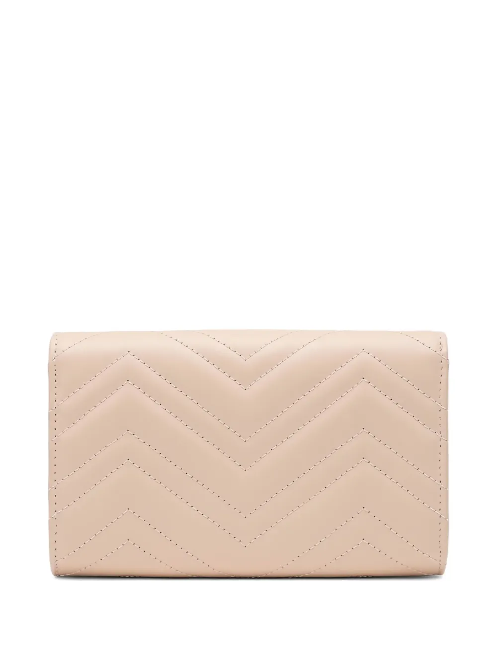Gucci Mini Chevron-quilted Signature Double G Shoulder Bag In Pink