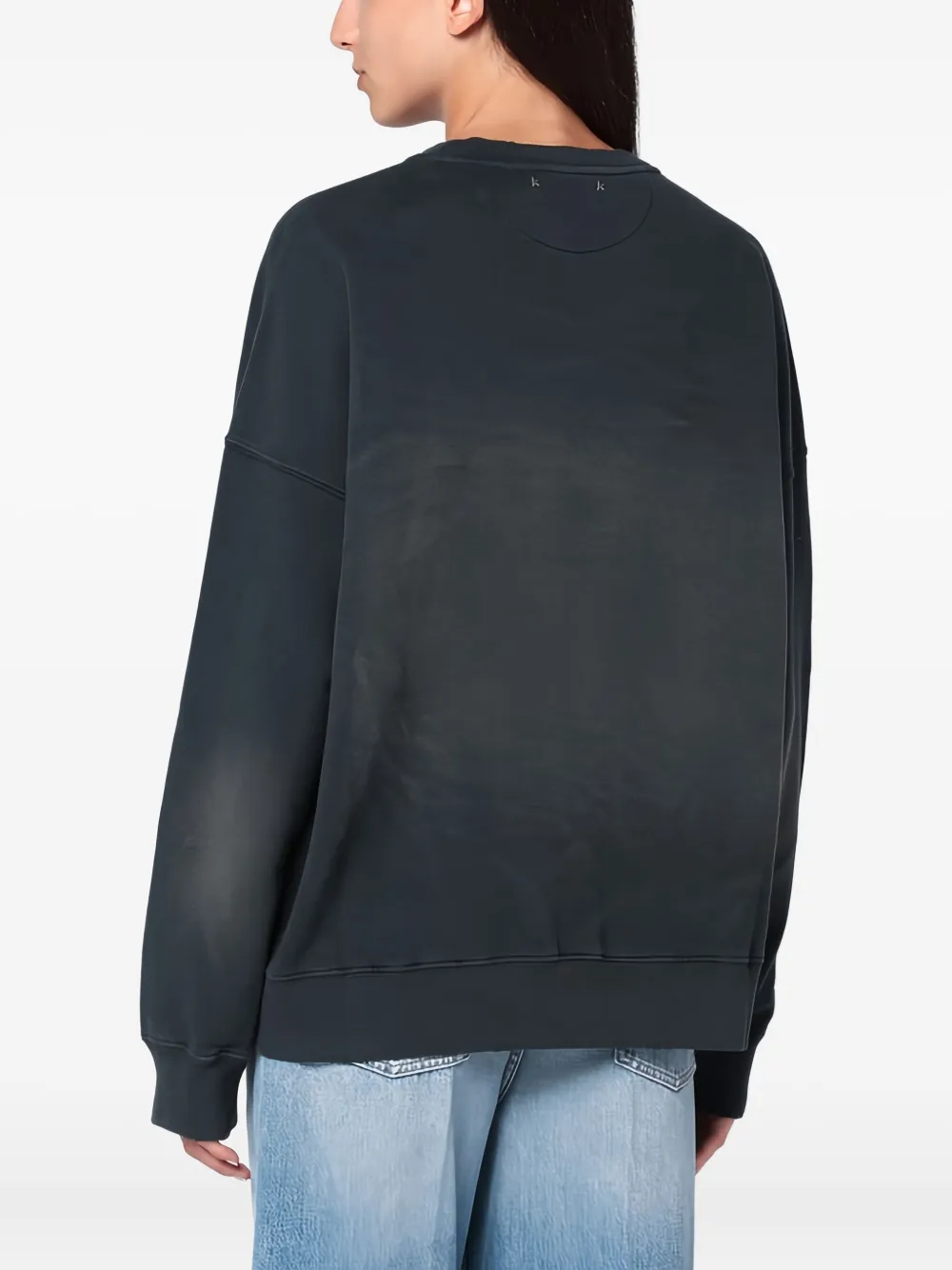 Golden Goose Sweater met ronde hals en sterdetail Grijs