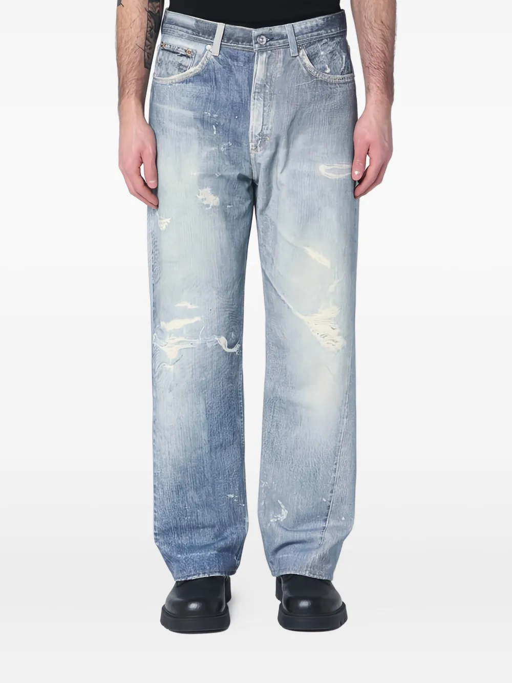Our Legacy Distressed-effect Jeans In Blue