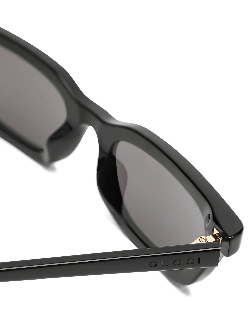 Gucci Eyewear Zonnebril met vierkant montuur Zwart
