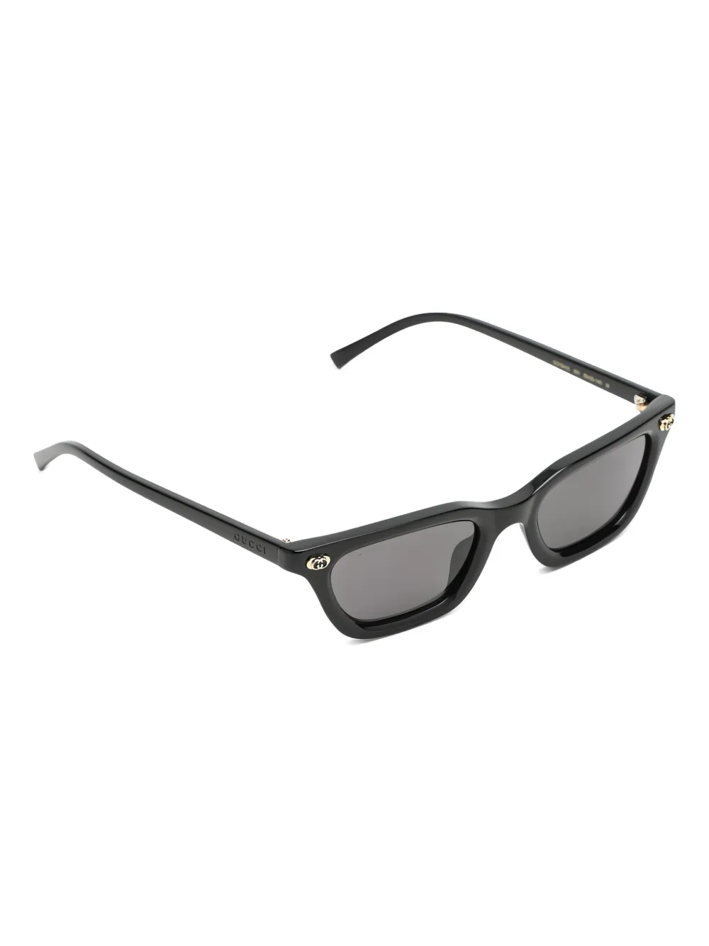 Gucci Eyewear Zonnebril met vierkant montuur - Zwart