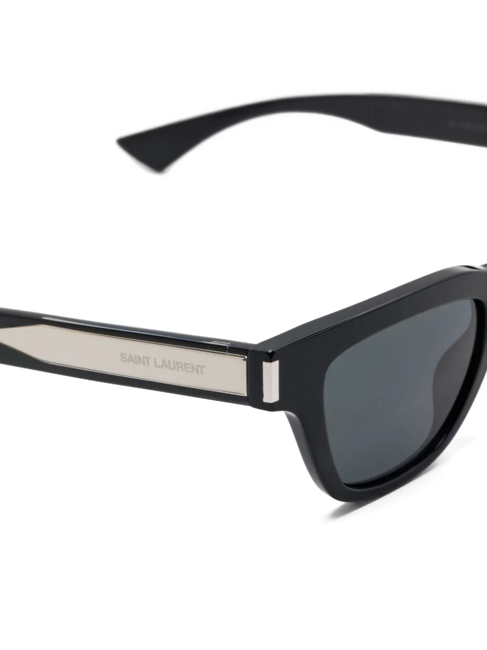 Saint Laurent Eyewear Zonnebril met vierkant montuur Zwart