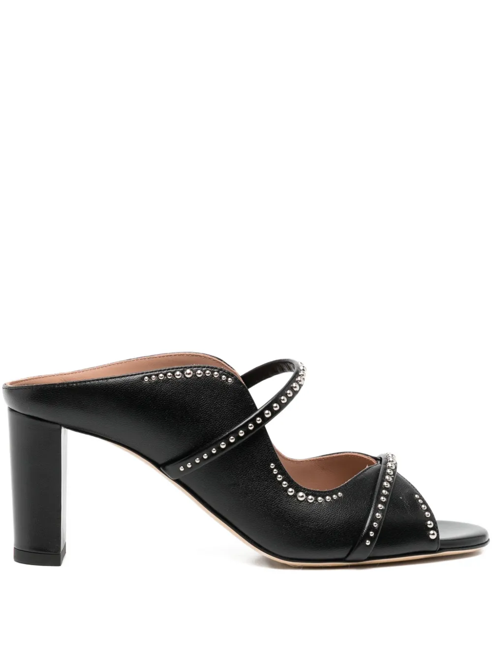 Malone Souliers 80mm studded double-strap sandals Black