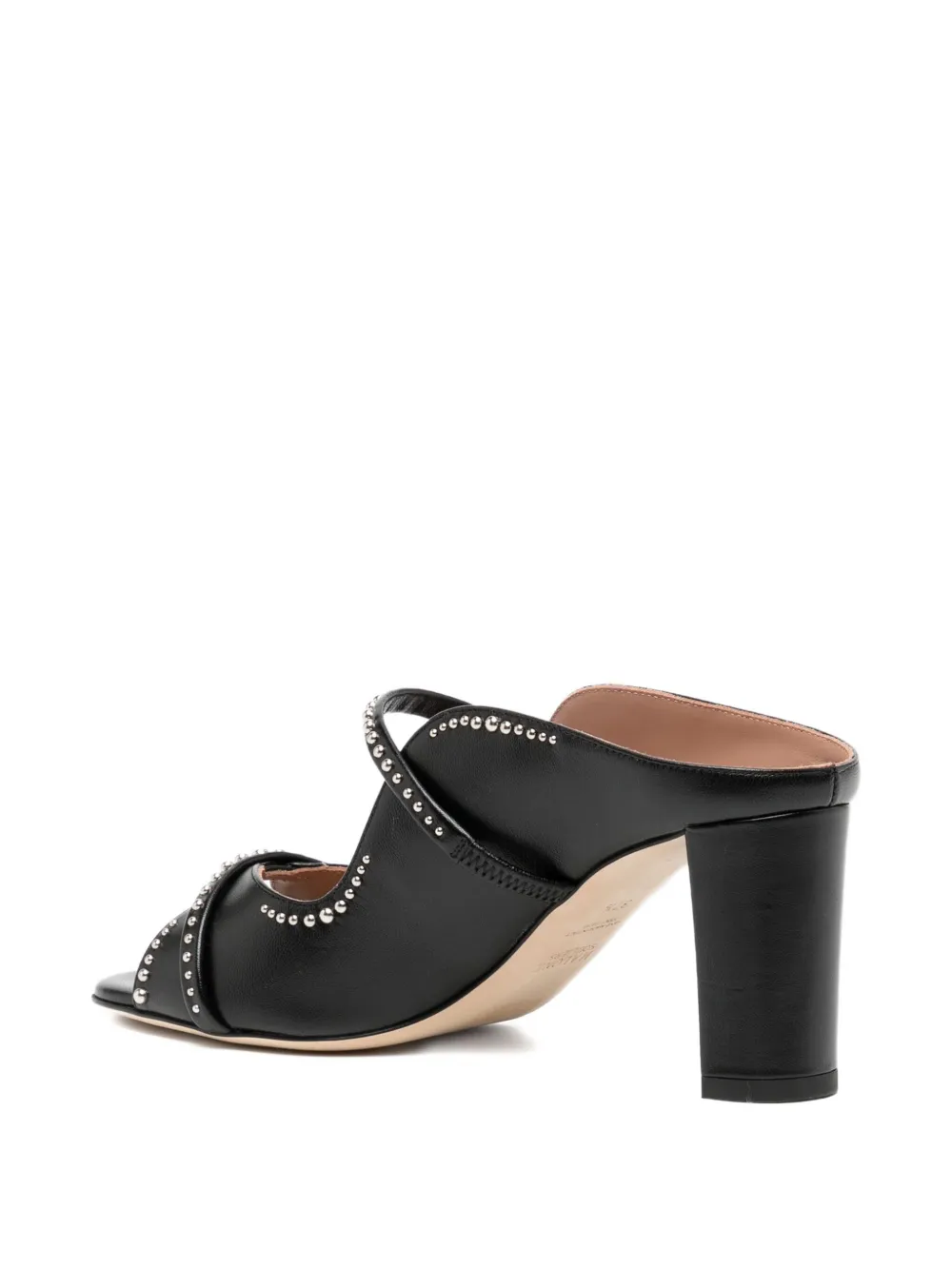 Malone Souliers 80mm studded double-strap sandals Black