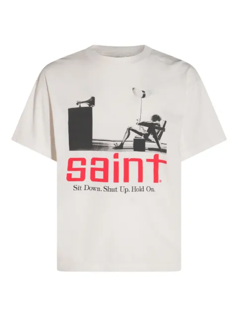SAINT MXXXXXX graphic-print cotton T-shirt