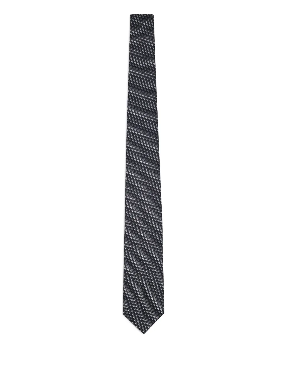 Giorgio Armani geometric-pattern tie | Black | Image 1
