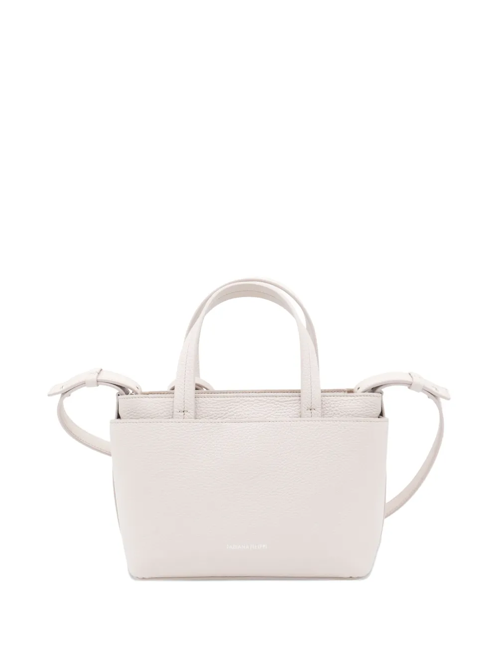 Fabiana Filippi Leren shopper - Beige