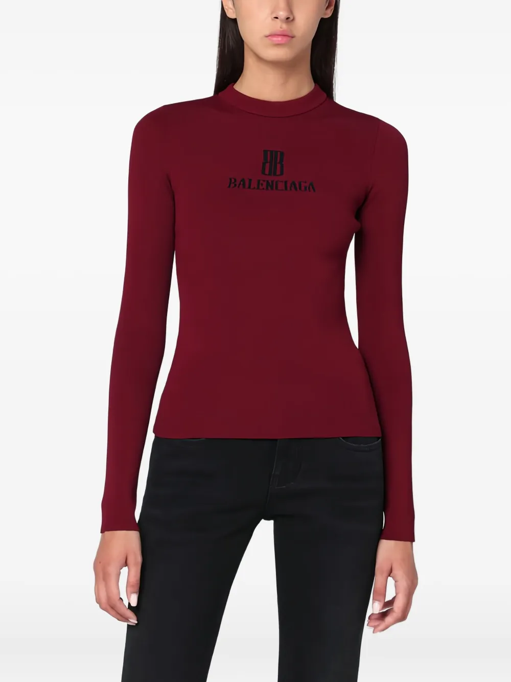 Balenciaga Trui met logoprint Rood