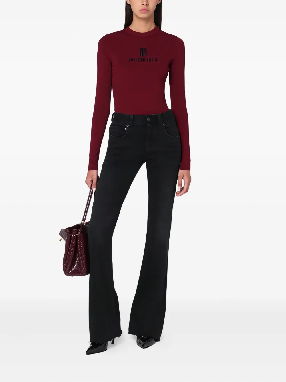 Balenciaga Trui met logoprint Rood