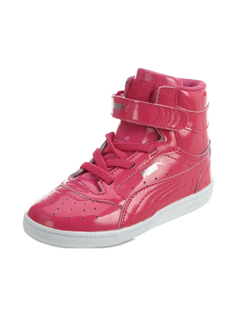 Puma Kids Sky 2 Hi Patent TD Fuchsia Purple sneakers - Roze