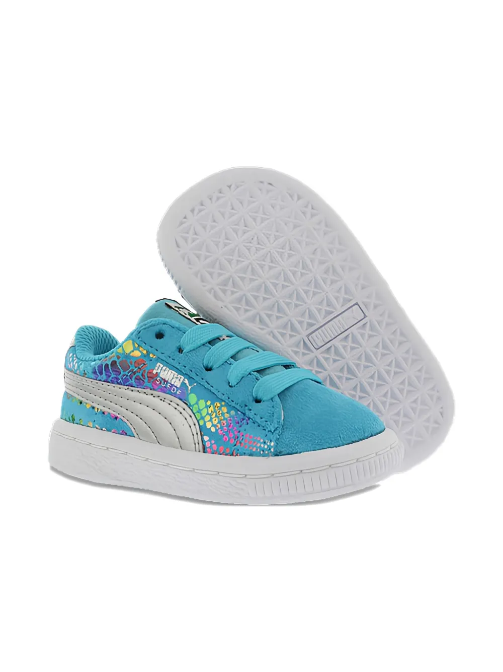 Puma Kids Sportlux TD suede sneakers Blue