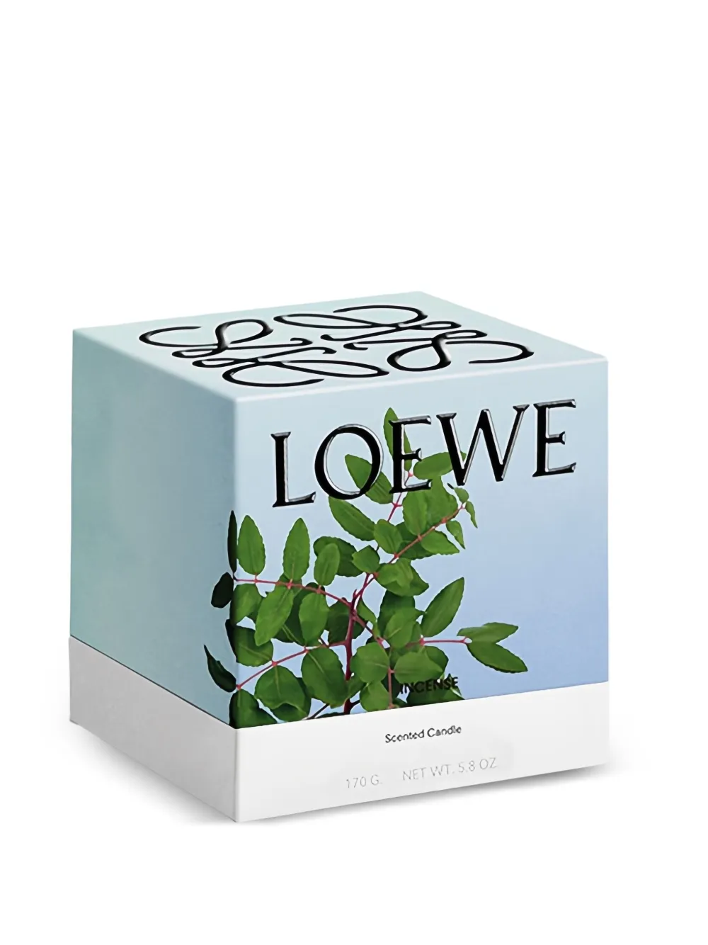 Loewe Candela Ribbed Candle - Blue 