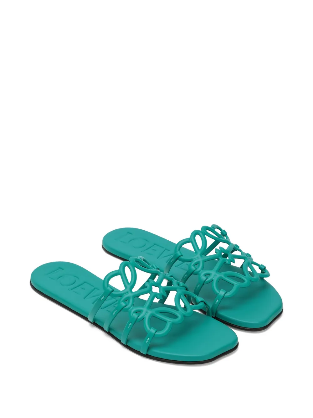 LOEWE Petal Anagram sandals Groen