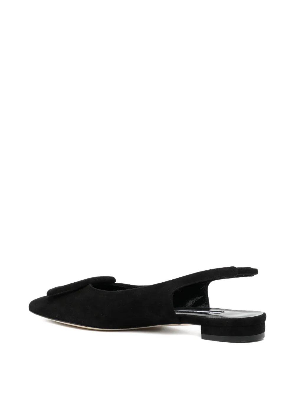 Manolo Blahnik Slingback pumps met gesp Zwart