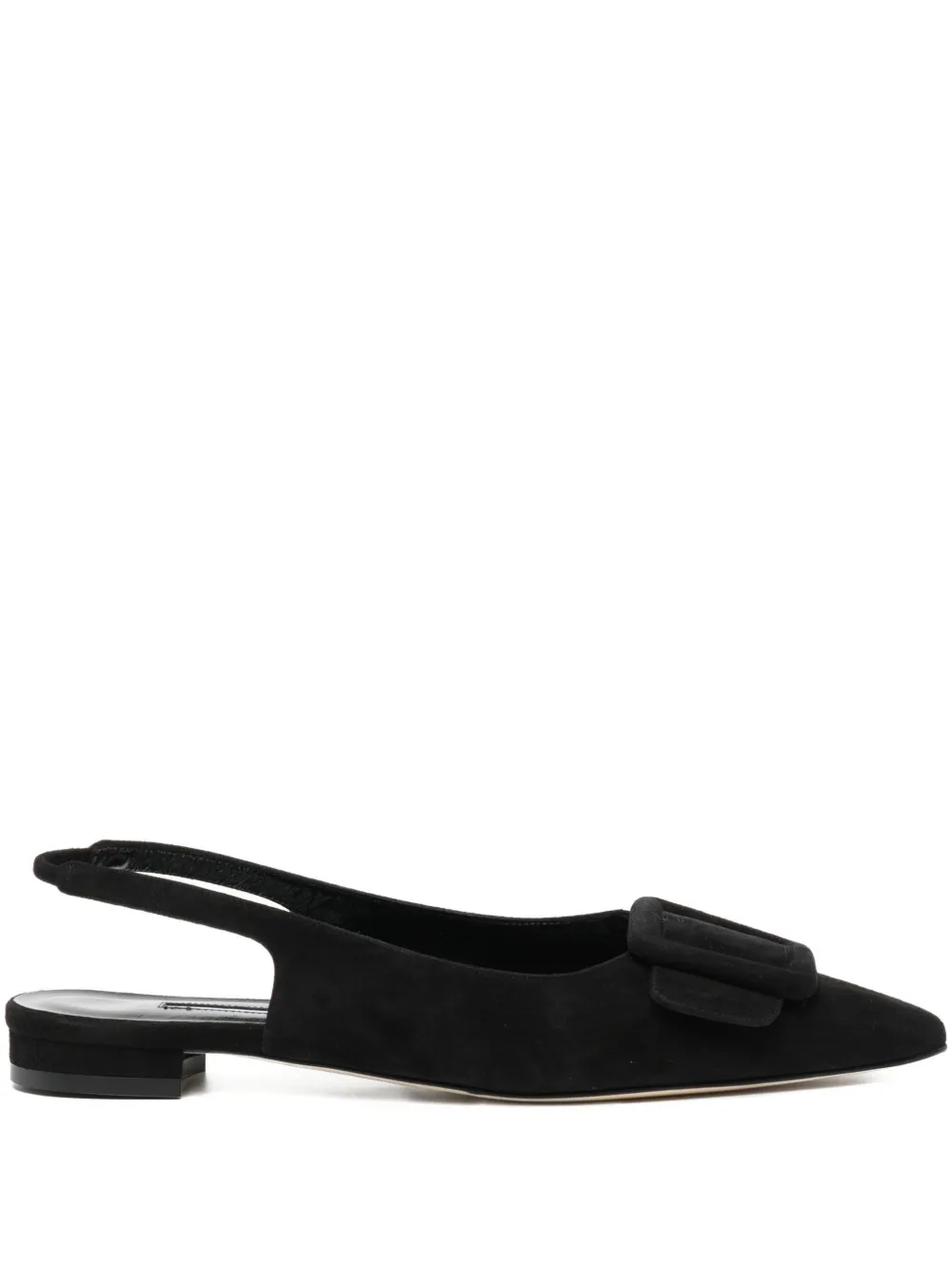Manolo Blahnik buckle slingback pumps Black