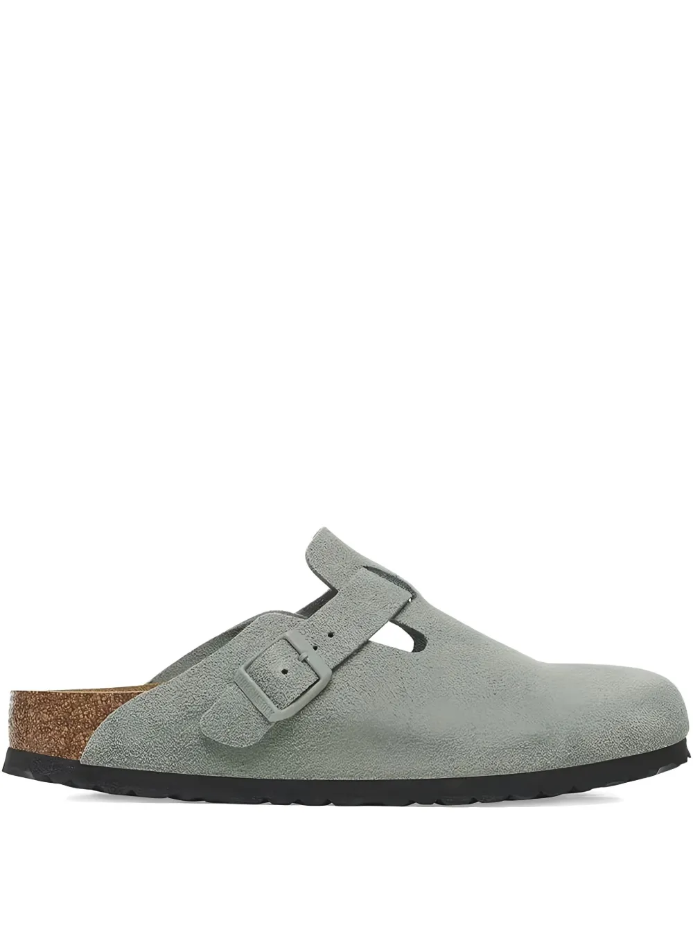 Birkenstock Boston BS Suede "Pure Sage" mules Grey