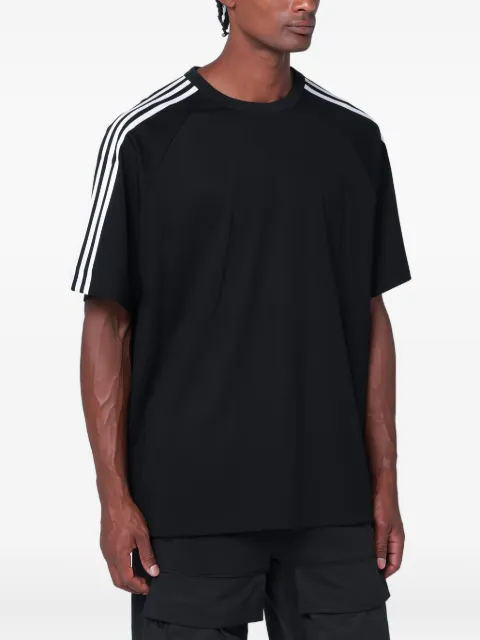 Y-3 T-shirt met raglan mouwen en 3 strepen